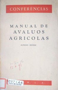 Manual de avalúos agrícolas