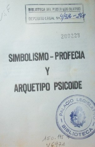 Simbolismo-profecía y arquetipo psicoide