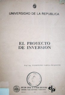 El proyecto de inversión