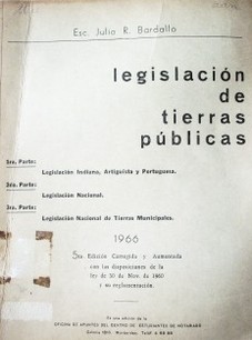 Legislación de tierras públicas