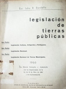 Legislación de tierras públicas