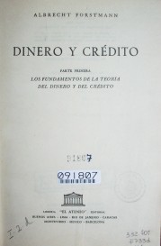 Dinero y crédito