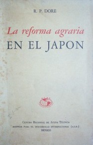 La reforma agraria en el Japón