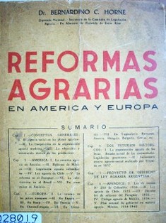 Reforma agraria en América y Europa
