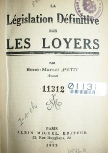 La législation définitive sur les loyers