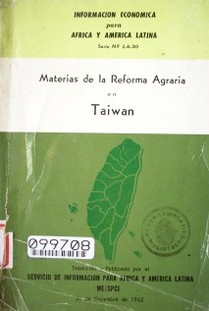Materias de la reforma agraria en Taiwan