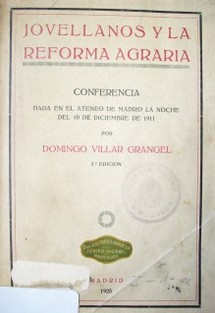 Jovellanos y la reforma agraria