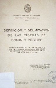 Definición y delimitación de las riberas de dominio público