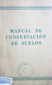 Manual de conservación de suelos