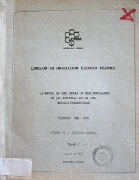 Catastro de las obras electrificación de las empresas de la CIER