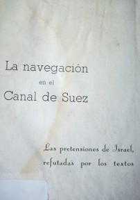 La navegación en el Canal de Suez