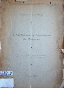 El abastecimiento de agua potable de Montevideo