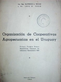 Organización de cooperativas agropecuarias en el Uruguay