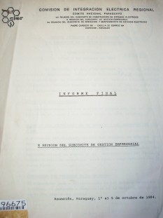 Reunión del subcomité de gestión empresarial (10º) : informe final