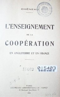 L´enseignement de la coopération en Anglaterre et en France