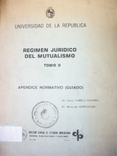 Régimen jurídico del mutualismo