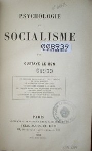 Psychologie du socialisme