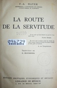 La route de la servitude