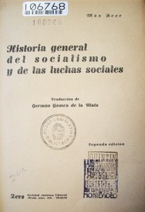 Historia general del sociaismo y de las luchas sociales