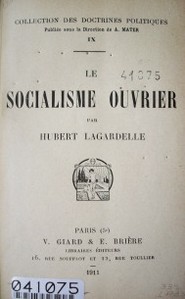 Le socialisme ouvrier