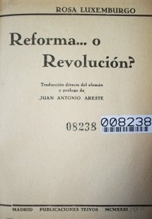 Reforma... o revolución?