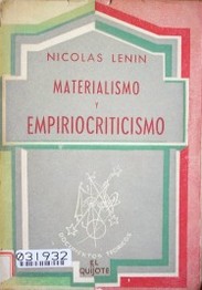 Materialismo y empiriocriticismo