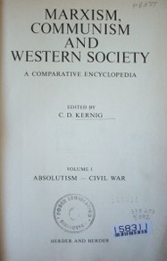 Marxism, communism and western society :  a comparative encyclopedia