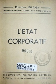 L'état corporatif