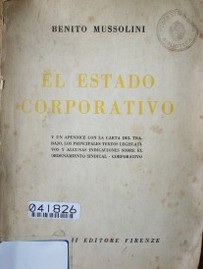 El estado corporativo