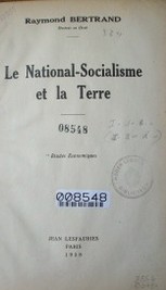 Le national-socialisme et la terre