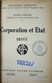 Corporation et Etat