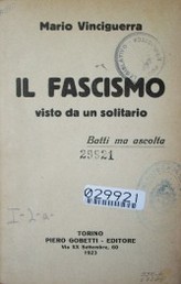 Il fascismo visto da un solitario