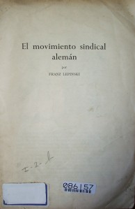 El movimiento sindical alemán