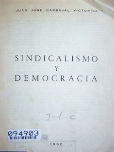 Sindicalismo y democracia