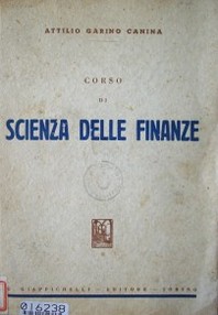 Corso di scienza delle finanze