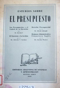 Estudios sobre el presupuesto