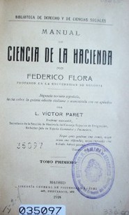 Manual de ciencia de la hacienda