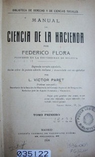 Manual de ciencia de la hacienda