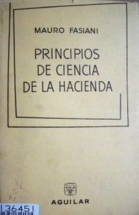 Principios de ciencia de la hacienda