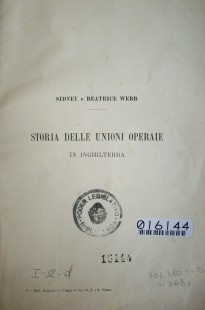 Storia delle unione operaie in Inghilterra