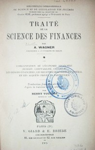 Traité de la science des finances