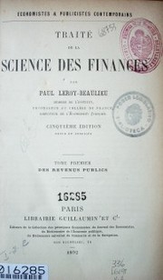 Traité de la science des finances