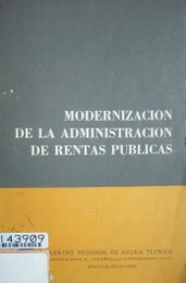 Modernización de la administración de rentas públicas
