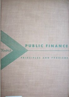 Public finance : principles and problems