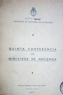 Quinta Conferencia de Ministros de Hacienda