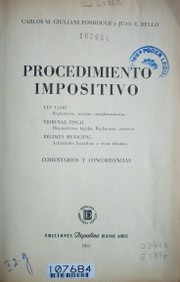 Procedimiento impositivo