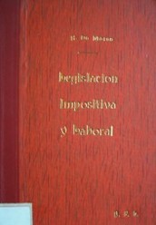 Ultimas modificaciones en legislación impositiva y laboral