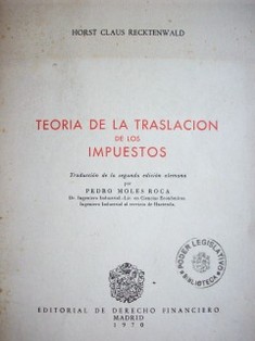 Teoría de la traslación de los impuestos