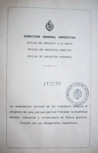 Legislación impositiva