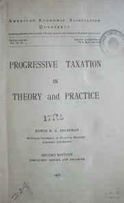 Progressive taxation in theory and practice